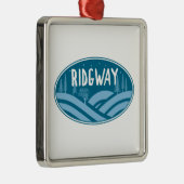 Ridgway Colorado buitenshuis Metalen Ornament (Rechts)