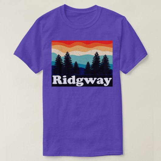 Ridgway Colorado Retro T-shirt (Design voorkant)