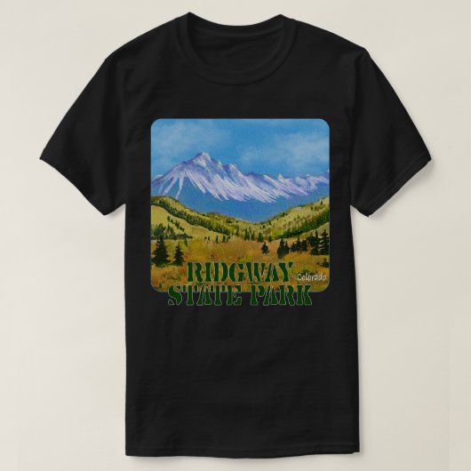 Ridgway State Park Colorado T-shirt (Design voorkant)