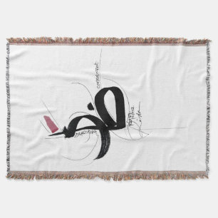 RIDHA (Aanvaarding) Japandi Minimalistische Kunst Deken
