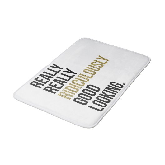 Ridiculary Good Kijkend Citaat Badmat (Gekanteld)