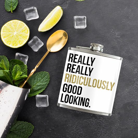 Ridiculary Good Kijkend Citaat Heupfles