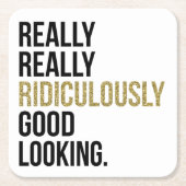 Ridiculary Good Kijkend Citaat Kartonnen Onderzetters (Voorkant)