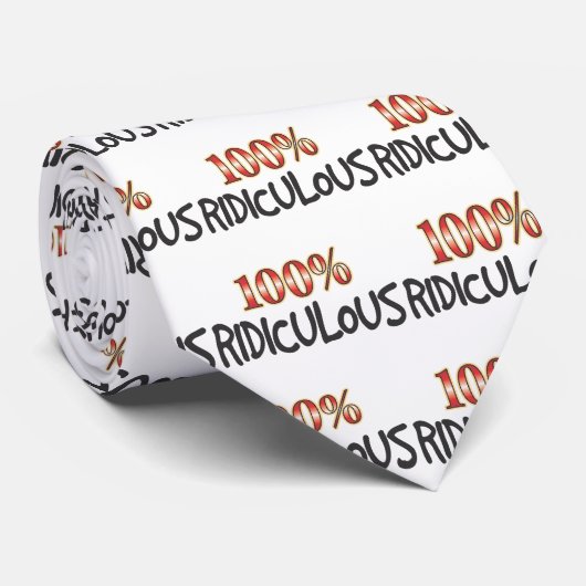 Ridiculeus 100 procent. stropdas (Opgerold)