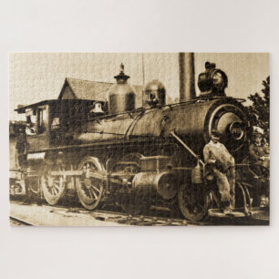 Ridin' dat treinpersoneel voor  spoorwegen legpuzzel
