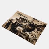 Ridin' dat treinpersoneel voor  treinen deurmat (Schuin)