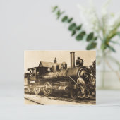 Ridin' die  trein briefkaart (Staand voorkant)