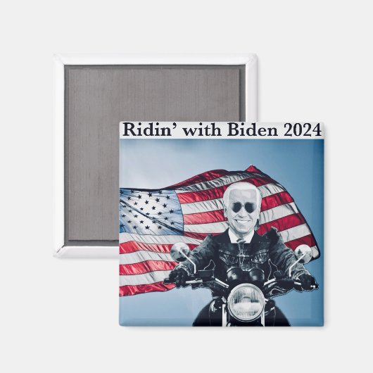 Ridin’ met Biden 2024 Magnet (Voorkant / Achterkant)
