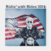 Ridin’ met Biden 2024 Magnet (Voorkant)