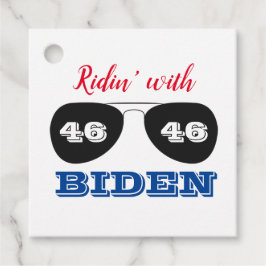 Ridin' met Biden 46 Aviator Sunbril Bedankjes Labels