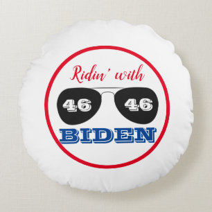 Ridin' met Biden 46 Aviator Sunbril Rond Kussen