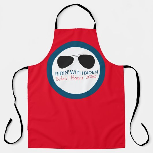 Ridin' met Biden Aviator Glasses Schort (Voorkant)