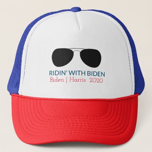 Ridin' met Biden Aviator Glasses Trucker Pet (Voorkant)