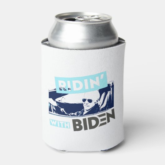 Ridin met Biden Blikjeskoeler (Blikje Voorkant)