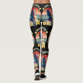 Ridin' met blaas-elastische ijskap-roomretro leggings (Achterkant)