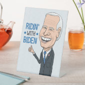 Ridin’ with Biden Joe Biden supporter Reclamebord Met Voetstuk (Insitu)