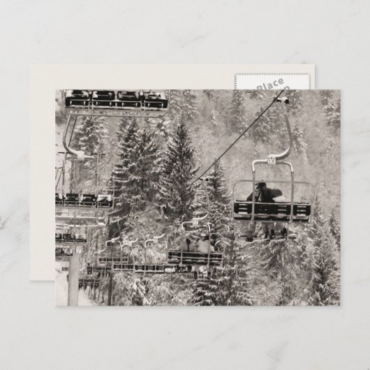 Riding above the trees briefkaart (Voorkant / Achterkant)