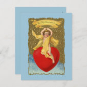 Riding Angel ~ Briefkaart/uitnodiging Uitnodiging Briefkaart (Voorkant / Achterkant)