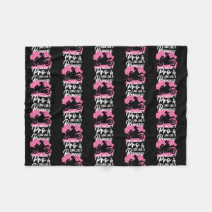 Riding Bike Biker Girl Motorfietsen Fleece Deken