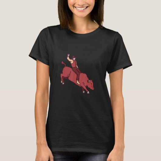 Riding bull country t-shirt (Voorkant)