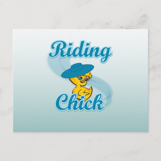 Riding Chick #3 Briefkaart (Voorkant)