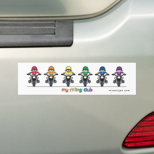 Riding Club Bumpersticker (Op auto)