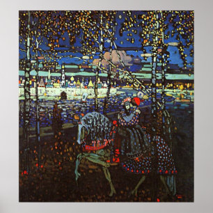 Riding Couple door Wassily Kandinsky Poster