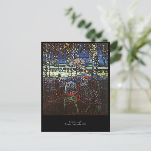Riding Couple van Wassily Kandinsky 1907 Briefkaart (Staand voorkant)