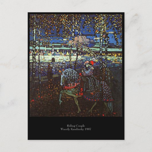 Riding Couple van Wassily Kandinsky 1907 Briefkaart (Voorkant)