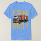 Riding Dirty - Trash Garbage Kids City Trash Truck T-shirt (Design voorkant)