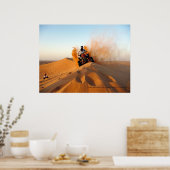 Riding door de woestijnen van Dubai Poster (Keuken)