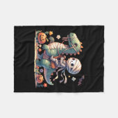 Riding Dragon Halloween Pumpkin Theme Kinder Boys  Fleece Deken (Voorkant (Horizontaal))