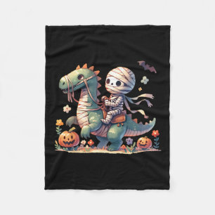 Riding Dragon Halloween Pumpkin Theme Kinder Boys  Fleece Deken