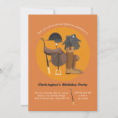 Riding Elements Equestrian Birthday Uitnodiging (Voorkant)