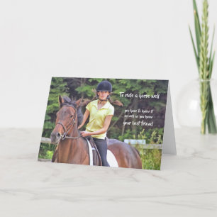 RIDING GRACE WENSKAART BEDANKKAART