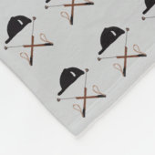 Riding helmet and crops clock fleece deken (Hoek)