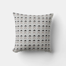 Riding helmet and crops Throw Pillow Kussen