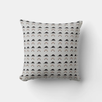 Riding helmet and crops Throw Pillow Kussen
