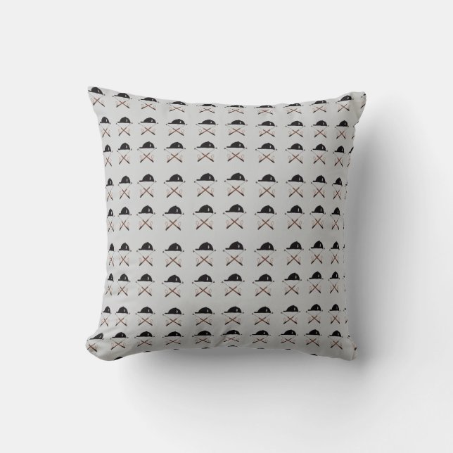 Riding helmet and crops Throw Pillow Kussen (Voorkant)