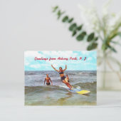 Riding het Surf, Asbury Park, NJ  Briefkaart (Staand voorkant)