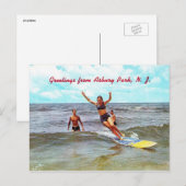 Riding het Surf, Asbury Park, NJ  Briefkaart (Voorkant / Achterkant)