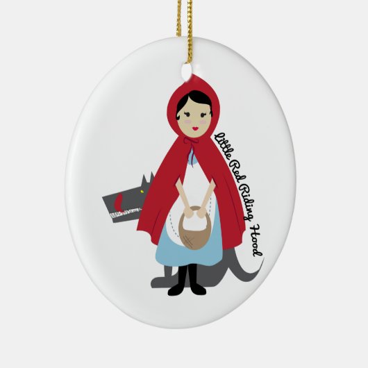 Riding Hood Keramisch Ornament (Rechts)