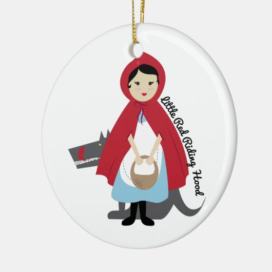 Riding Hood Keramisch Ornament (Links)