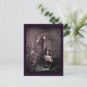 Riding Hood op Grandmas Doorstop Briefkaart (Staand voorkant)