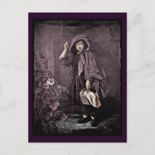 Riding Hood op Grandmas Doorstop Briefkaart