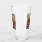 Riding Hood Pick Red Flowers Wolf op Hill Glas (Links)