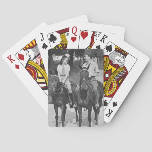 Riding Horses-koppel Speelkaarten (Achterkant)