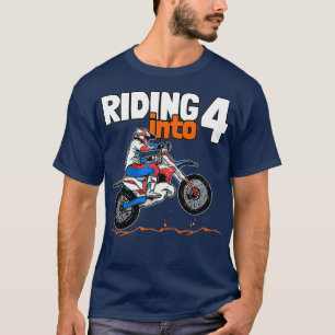 Riding in 4 Dirt Bike Kinderen 4 jaar oud T-shirt