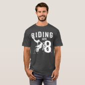 Riding in acht jaar oud 8e verjaardag t-shirt (Voorkant volledig)