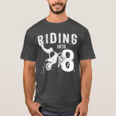 Riding in acht jaar oud 8e verjaardag t-shirt (Voorkant)